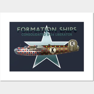 Formation Ship B-24 Liberator Posters and Art